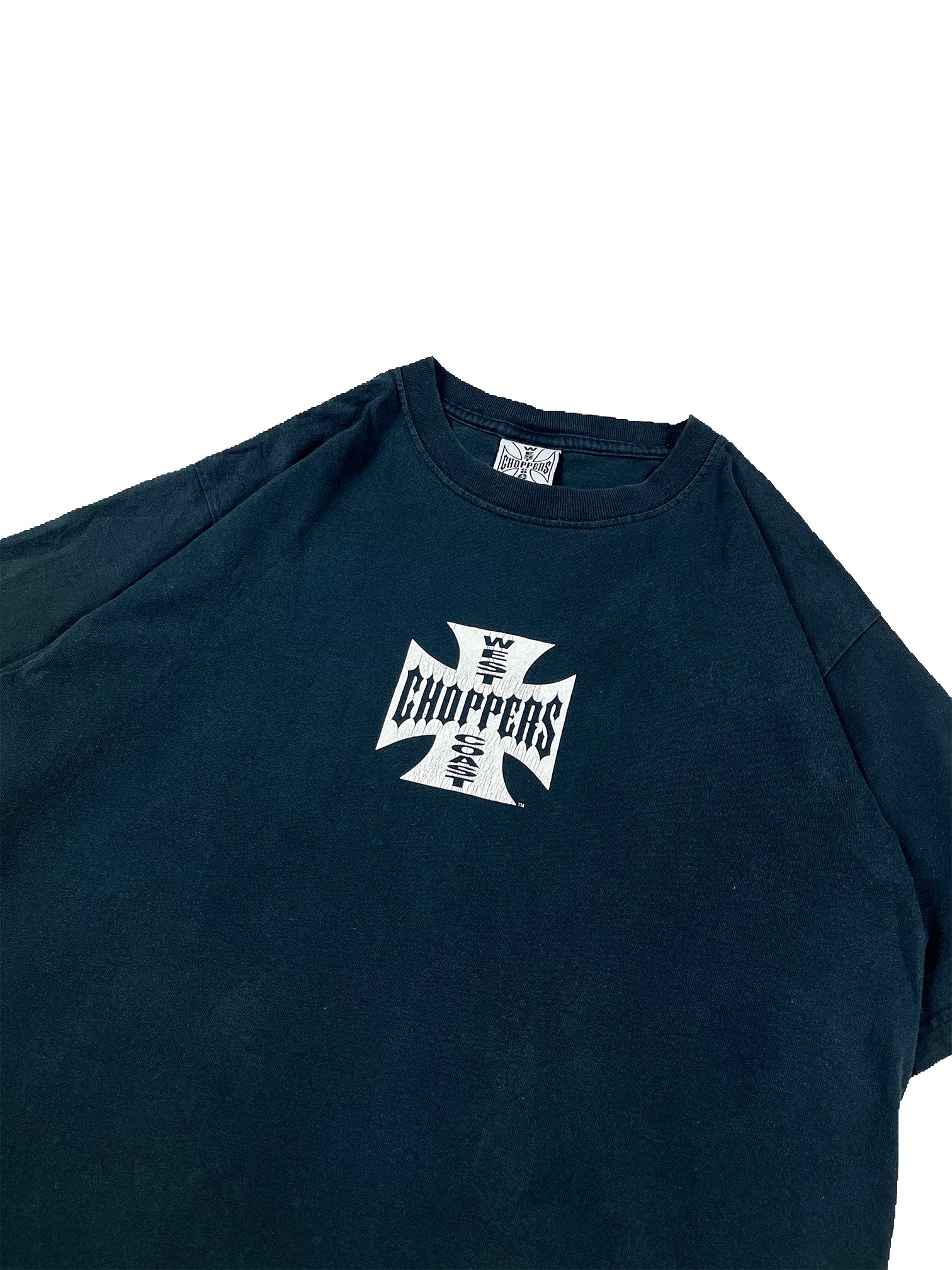 VINTAGE BLACK “LONG BEACH” WEST COAST CHOPPERS TEE SIZE MEDIUM