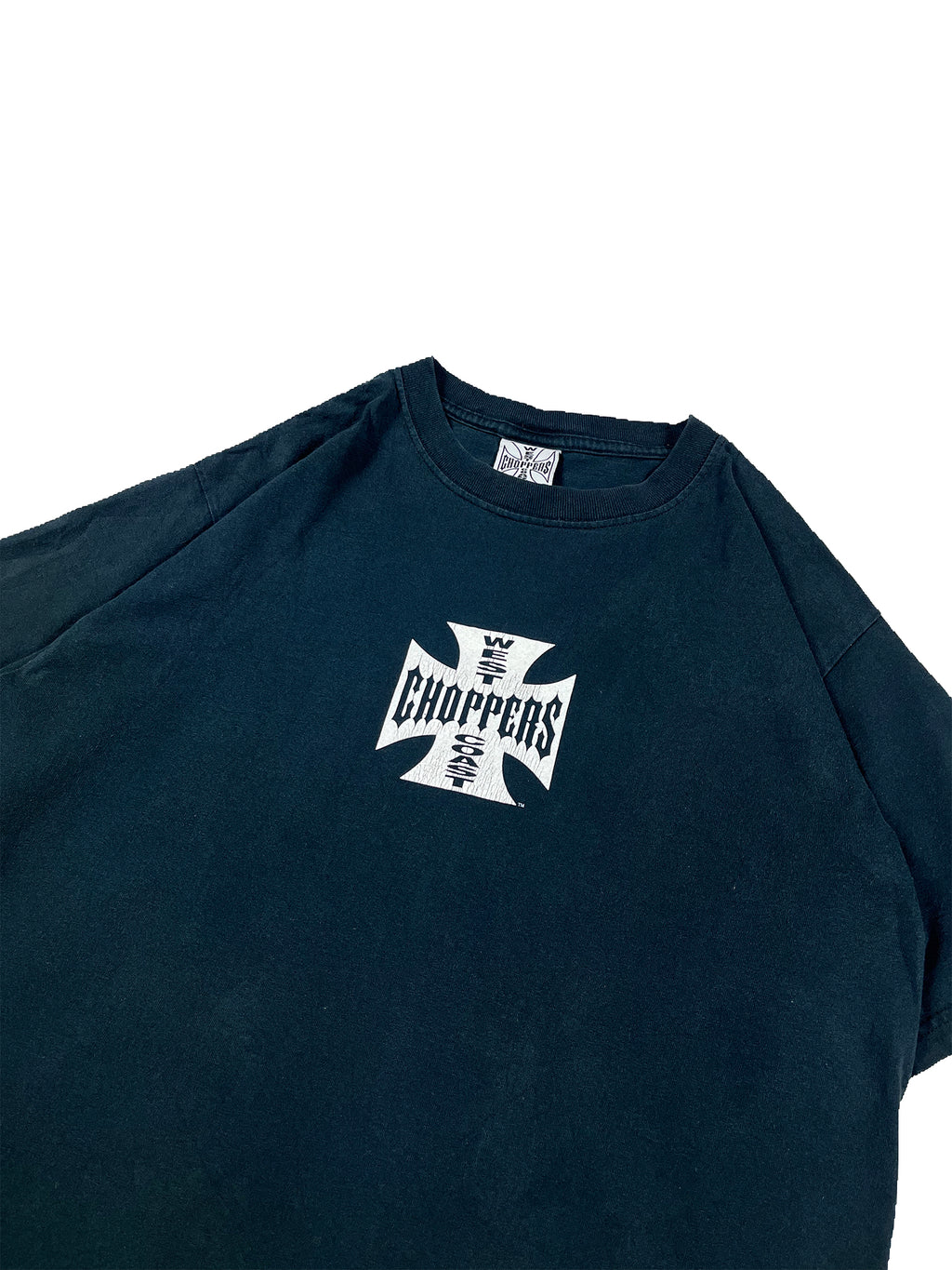 VINTAGE BLACK “LONG BEACH” WEST COAST CHOPPERS TEE SIZE MEDIUM
