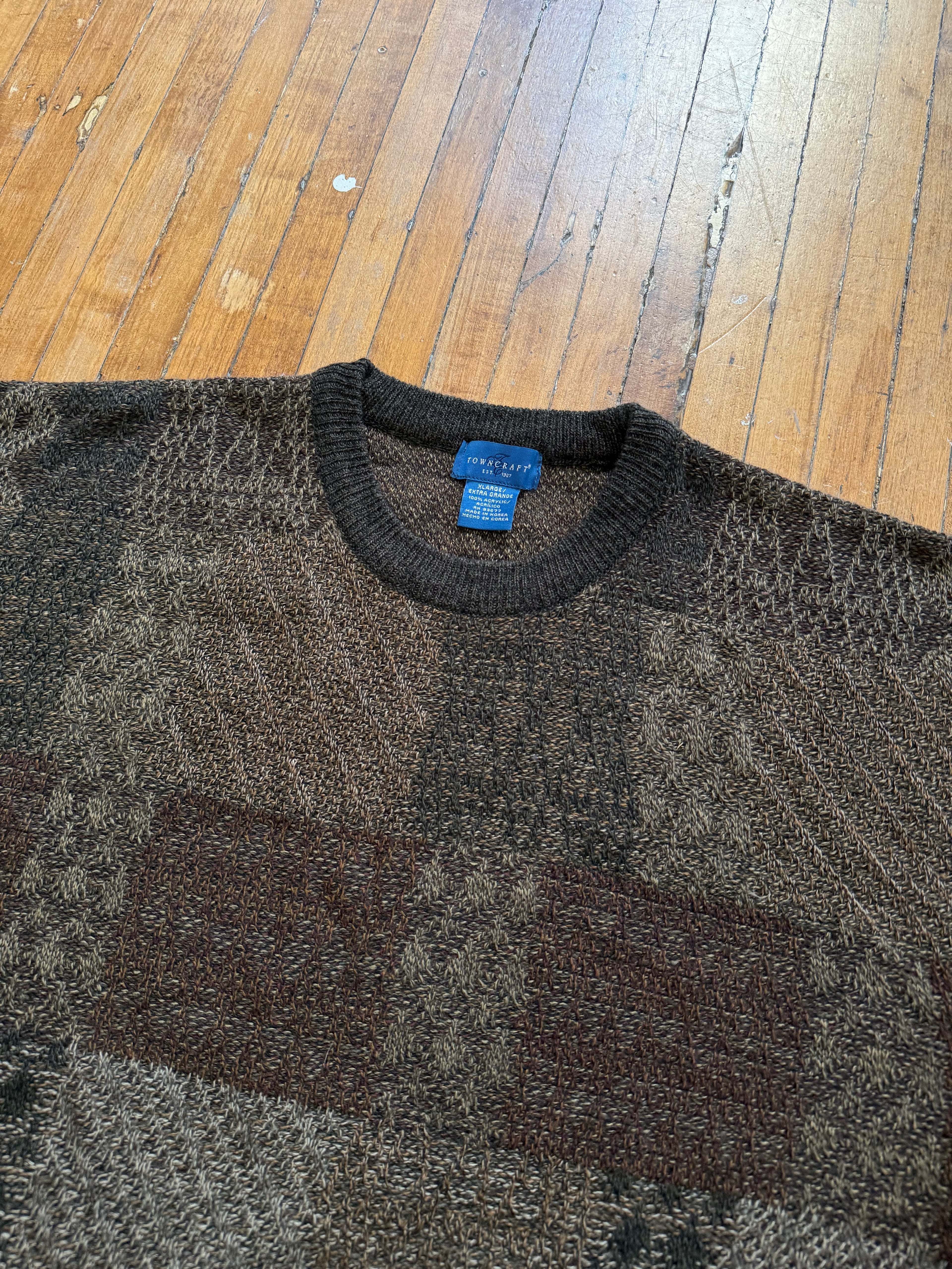 Vintage Pattern Knit Sweater