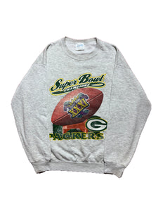 VINTAGE GREY 1997 GREEN BAY CHAMPS CREWNECK SIZE LARGE