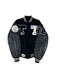 DARK NAVY BLUE TWINSBURG VARSITY JACKET SIZE MEDIUM