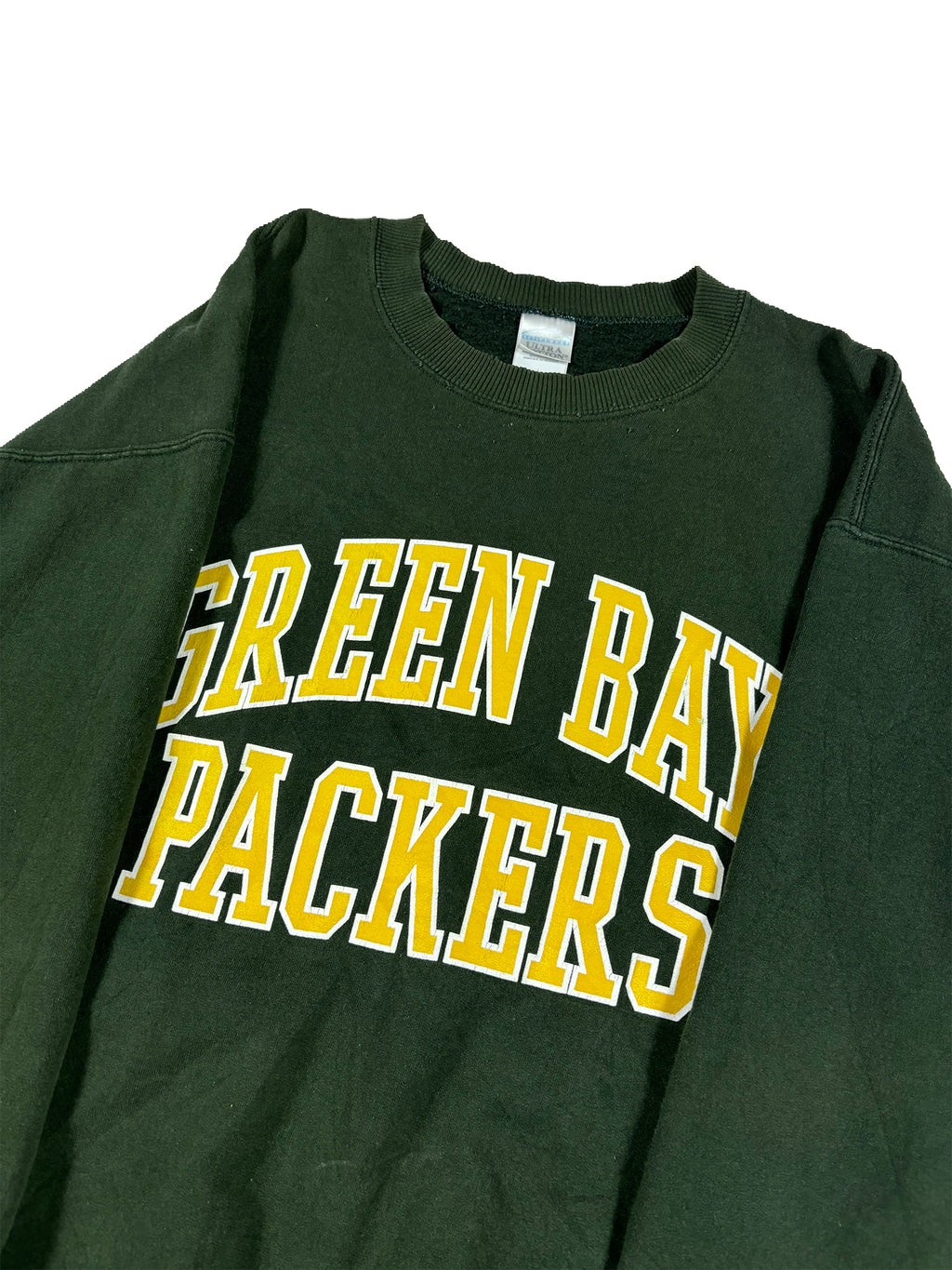 VINTAGE DARK GREEN “PACKERS” CREWNECK SIZE LARGE