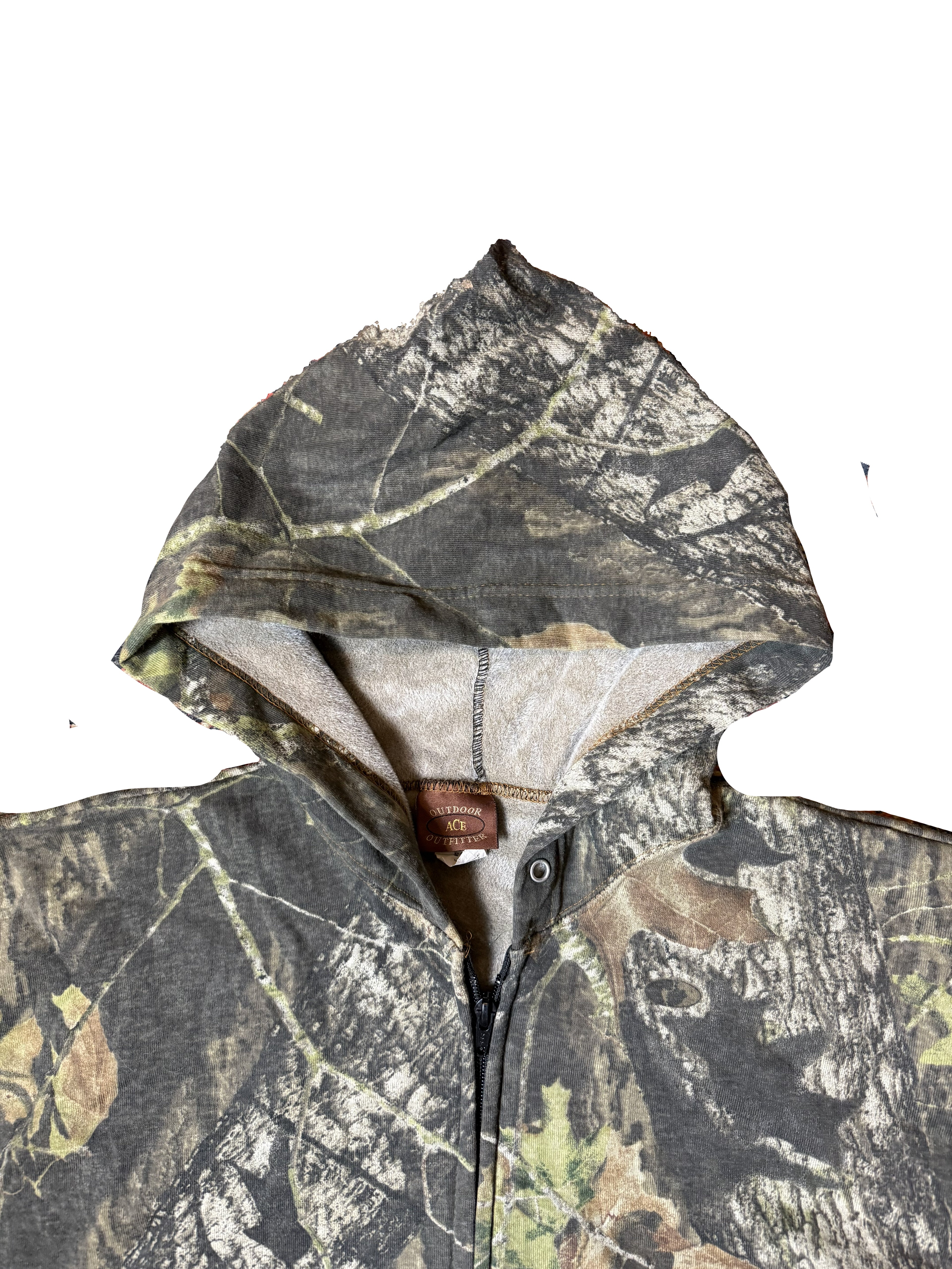 Vintage Camo Zip-Up Hoodie