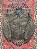 VINTAGE BROWN LEATHER COUGAR BOMBER SIZE LARGE