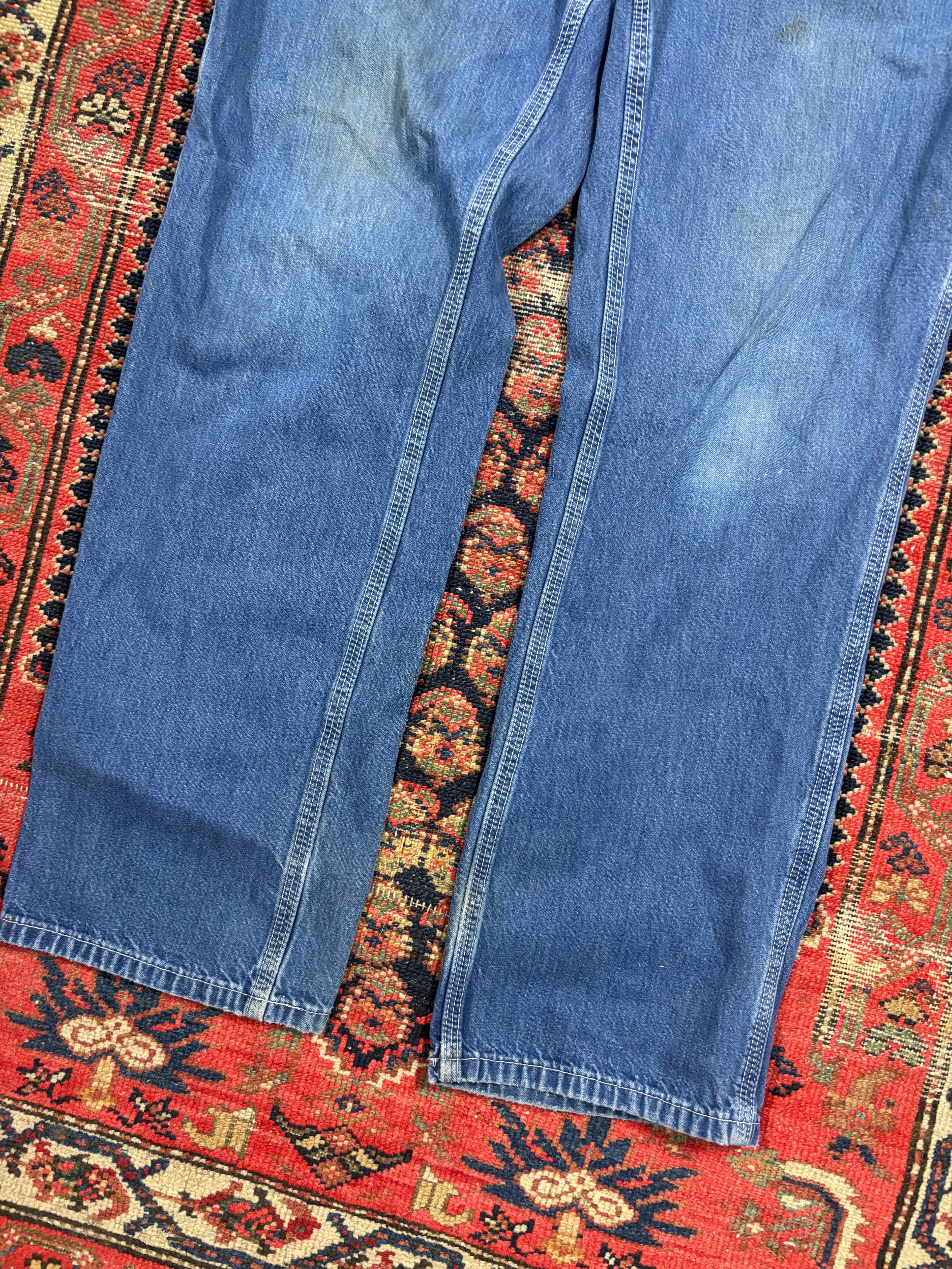 DARK WASH CARHARTT CARPENTER PANTS W/32