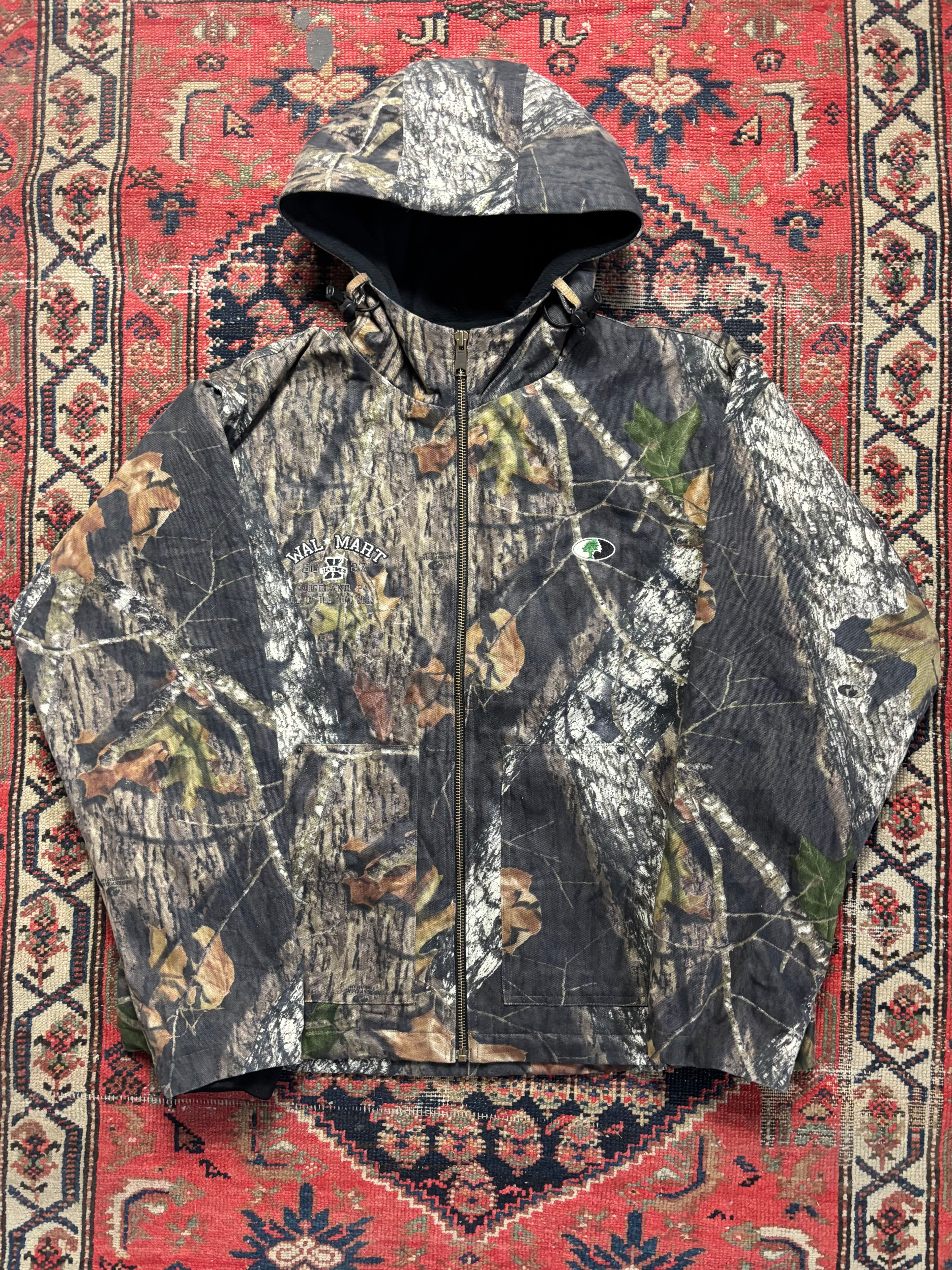 VINTAGE FLEECE LINED REALTREE MOSSY OAK “WAL-MART” JACKET SIZE LARGE