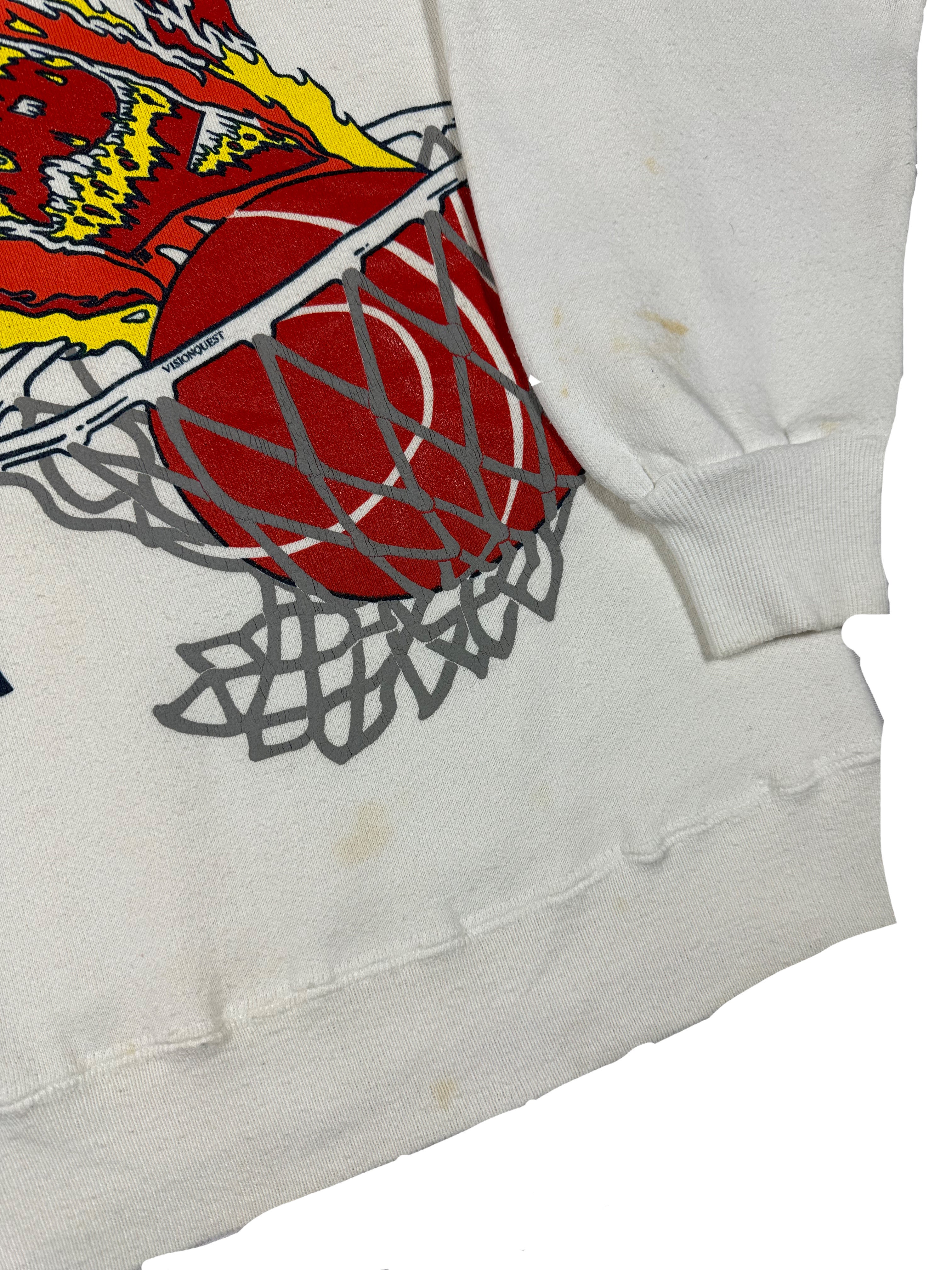 VINTAGE BASKETBALL CREWNECK SIZE SMALL
