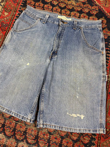 VINTAGE DISTRESSED FADED GLORY CARPENTER JORTS W/32