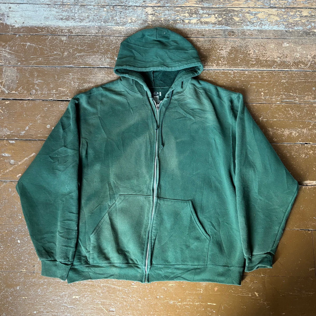 Vintage Faded Zip-Up Hoodie Size - L/XL