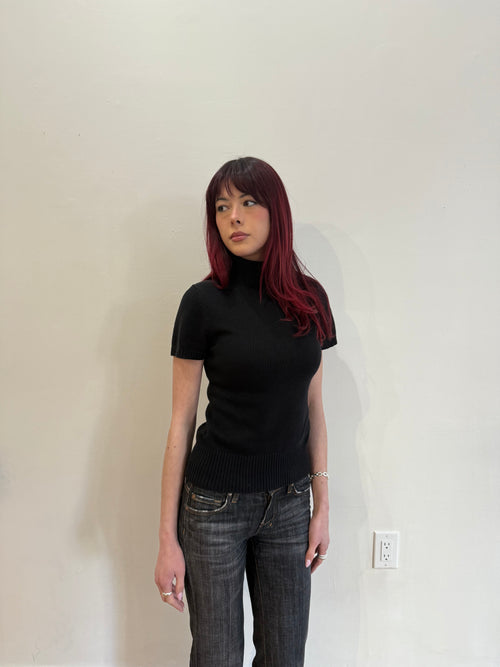 Black Knitted Turtleneck