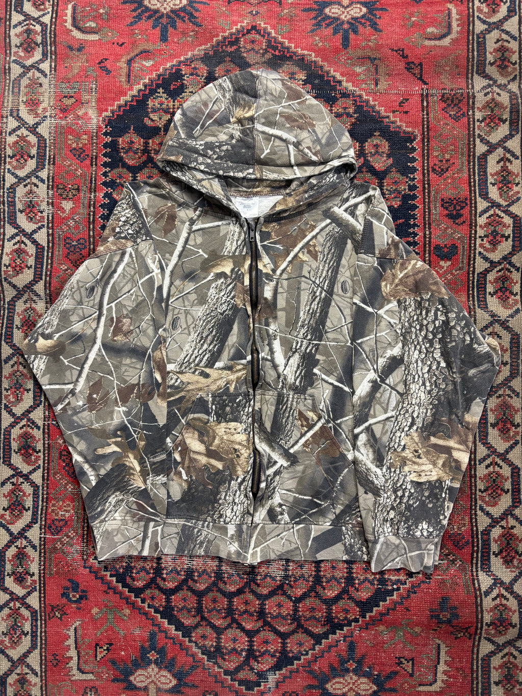 VINTAGE REALTREE ZIP UP HOODIE SIZE LARGE