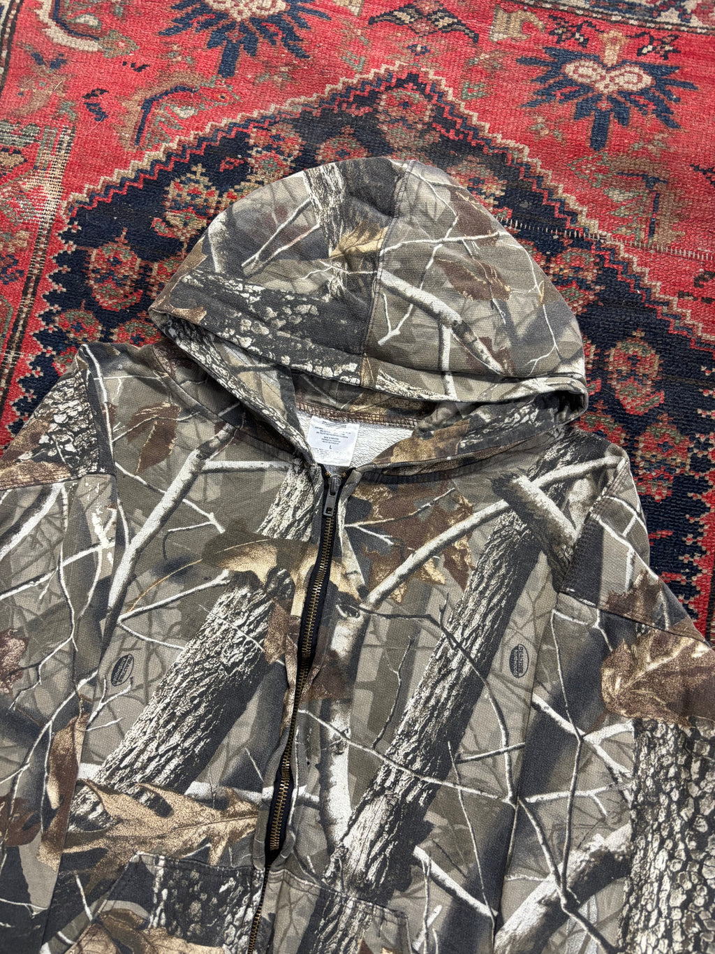VINTAGE REALTREE ZIP UP HOODIE SIZE LARGE