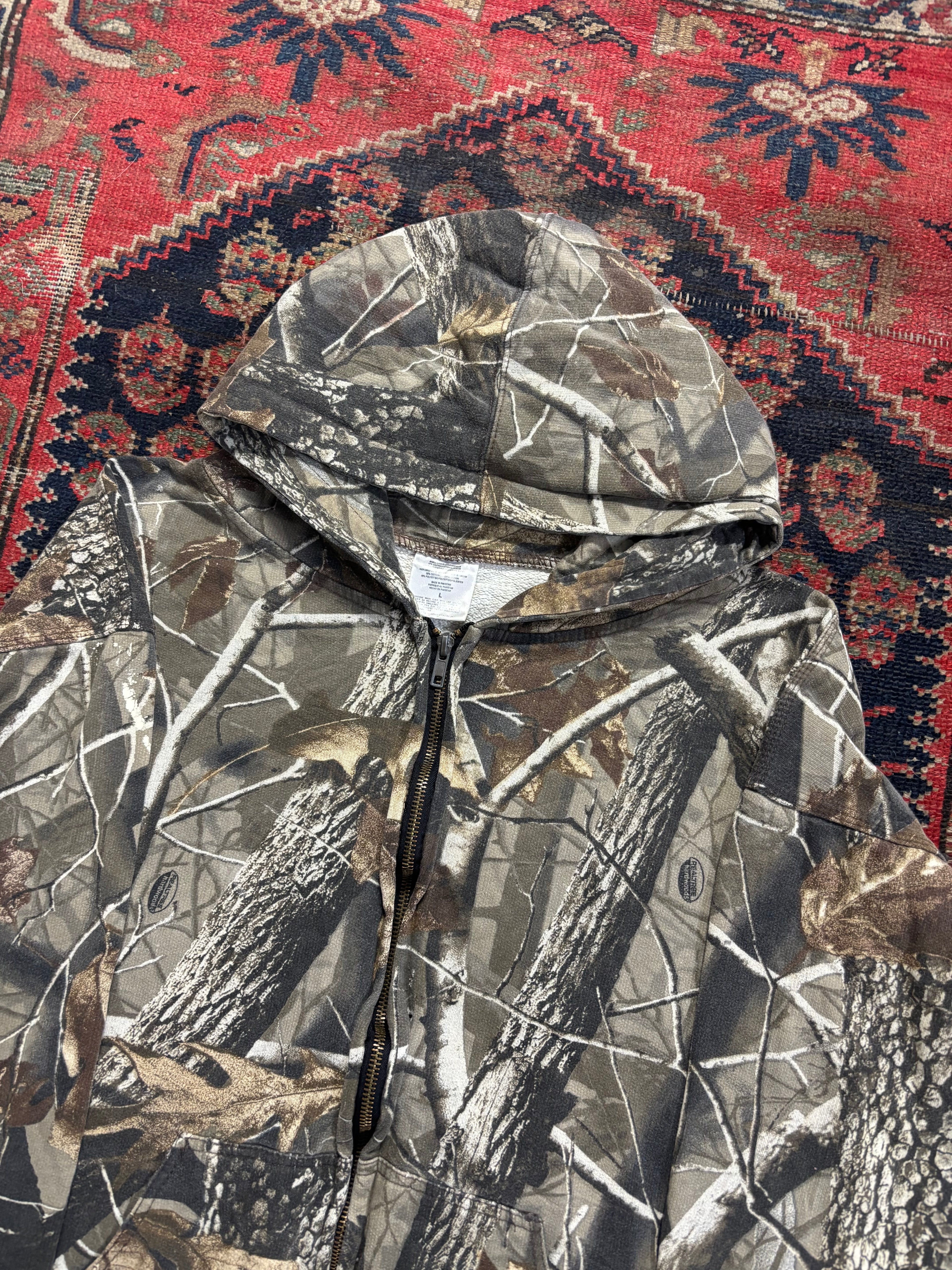 VINTAGE REALTREE ZIP UP HOODIE SIZE LARGE