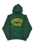 VINTAGE GREEN RUSSEL “KENNEDY TRACK” HOODIE SIZE XL
