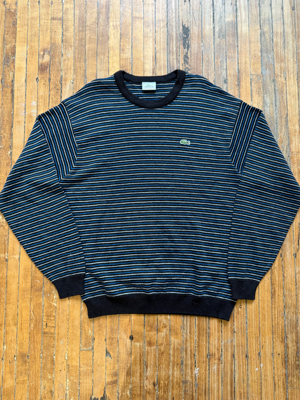 Vintage Striped Lacoste Knit