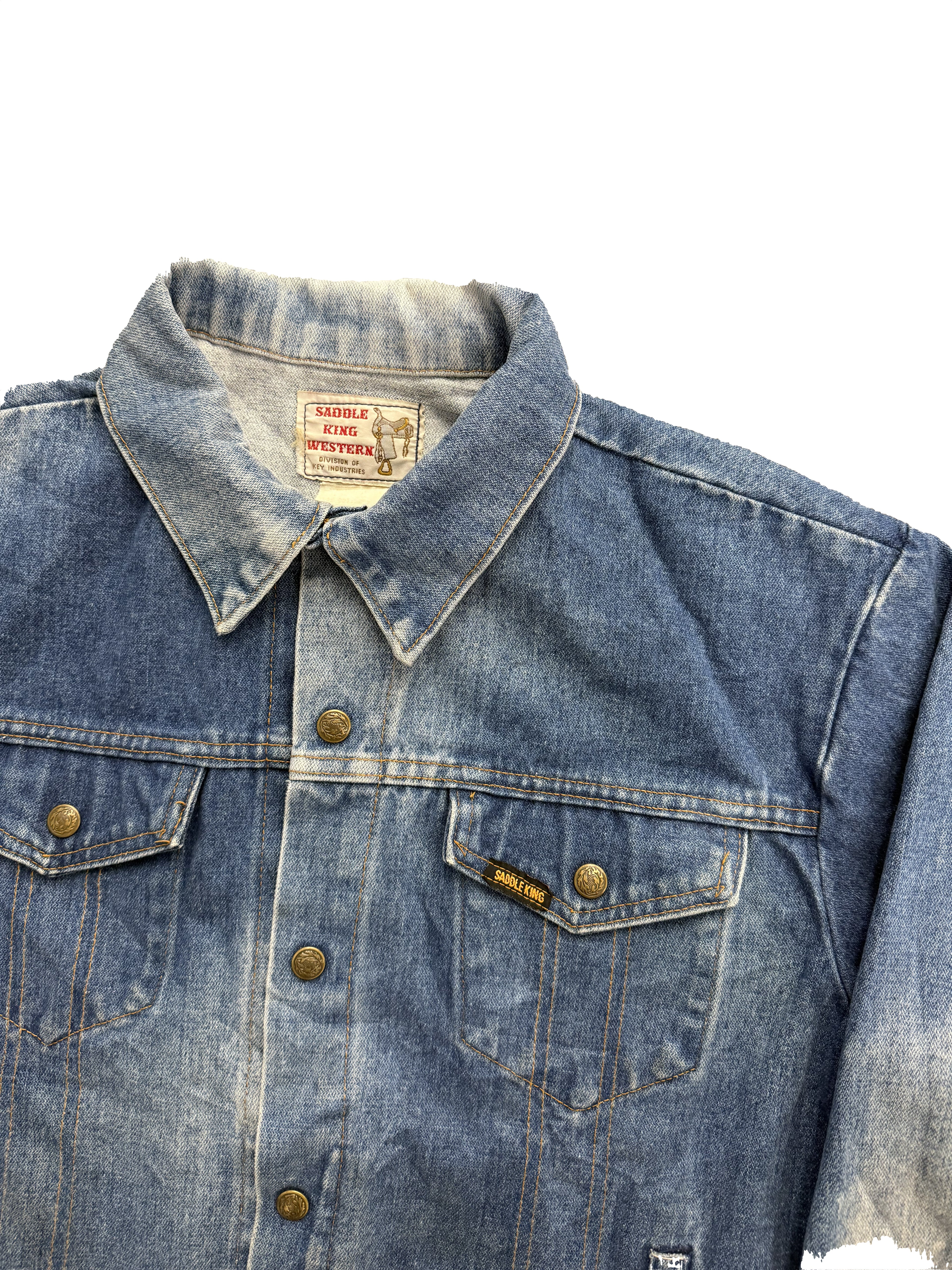 Vintage Saddle King Denim Jacket
