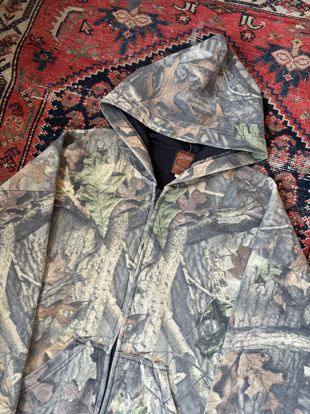 VINTAGE REALTREE ZIP UP HOODIE SIZE XL