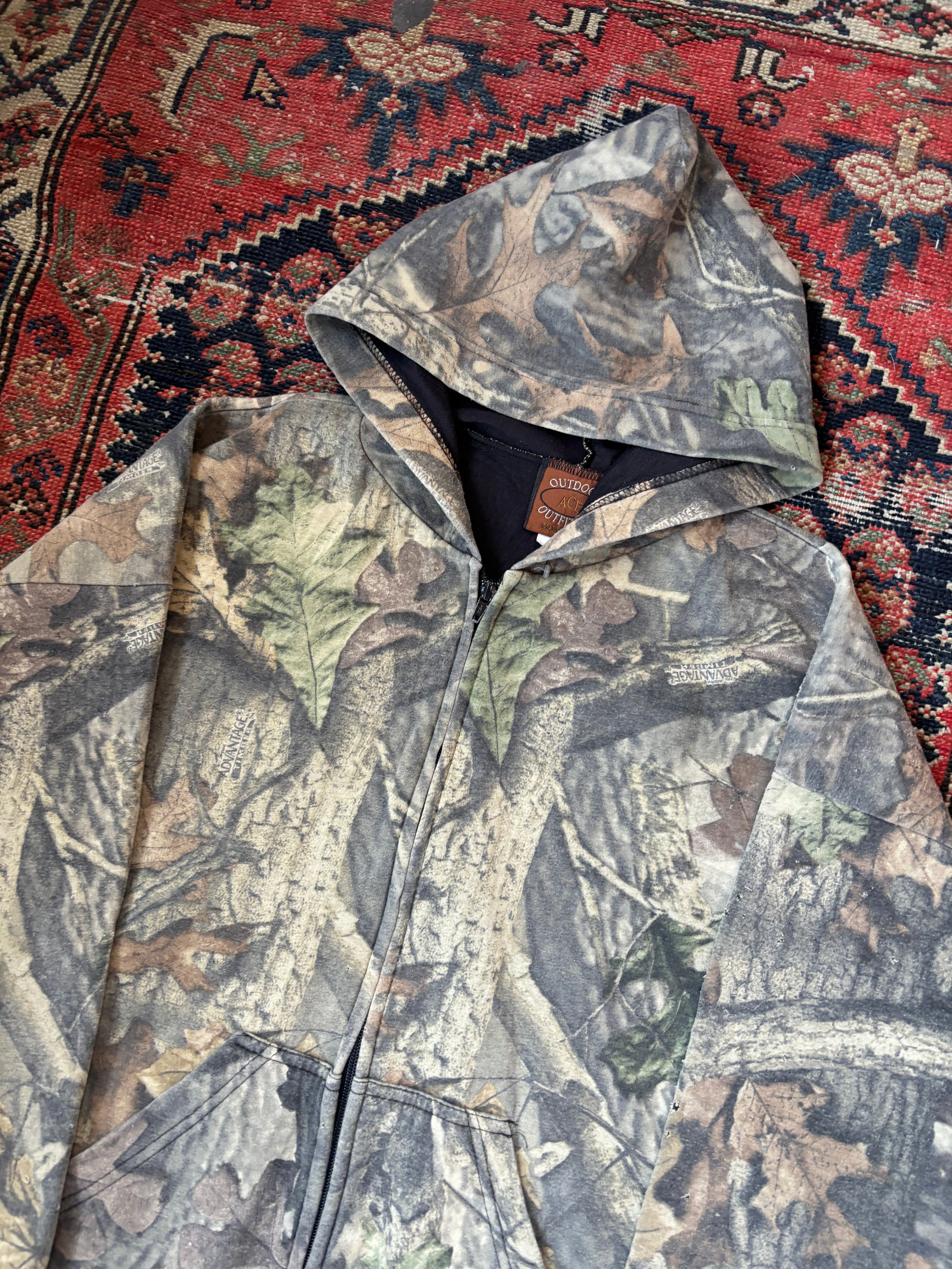 VINTAGE REALTREE ZIP UP HOODIE SIZE XL