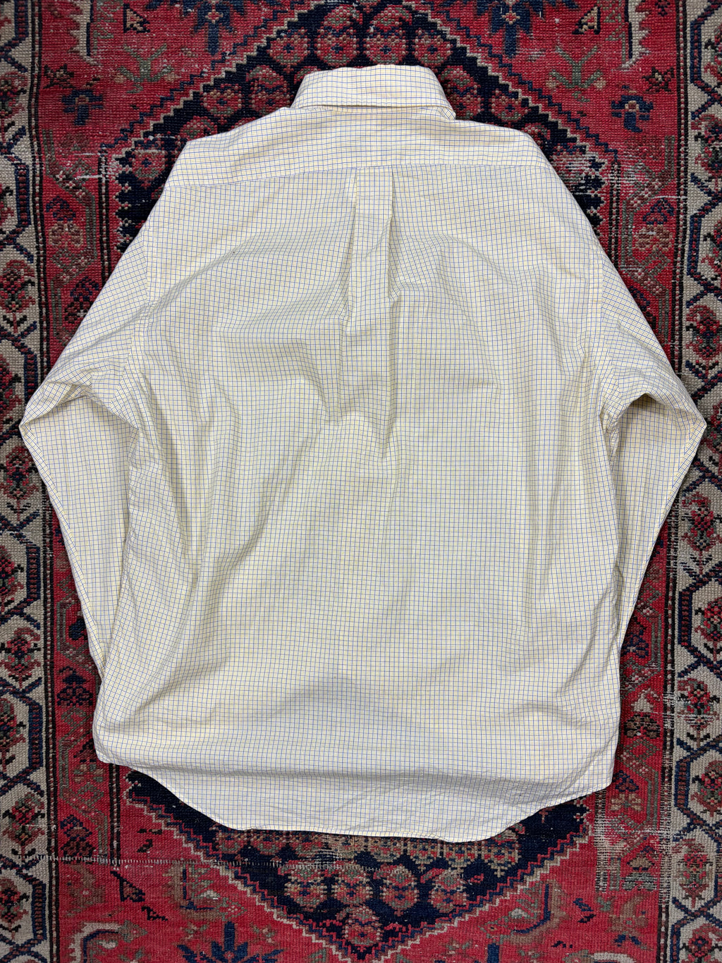 VINTAGE YELLOW POLO BUTTON UP SHIRT SIZE MEDIUM