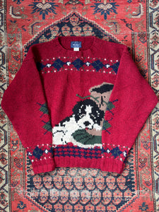 VINTAGE RED DOG AND BOOT WOOLRICH KNIT SIZE MEDIUM