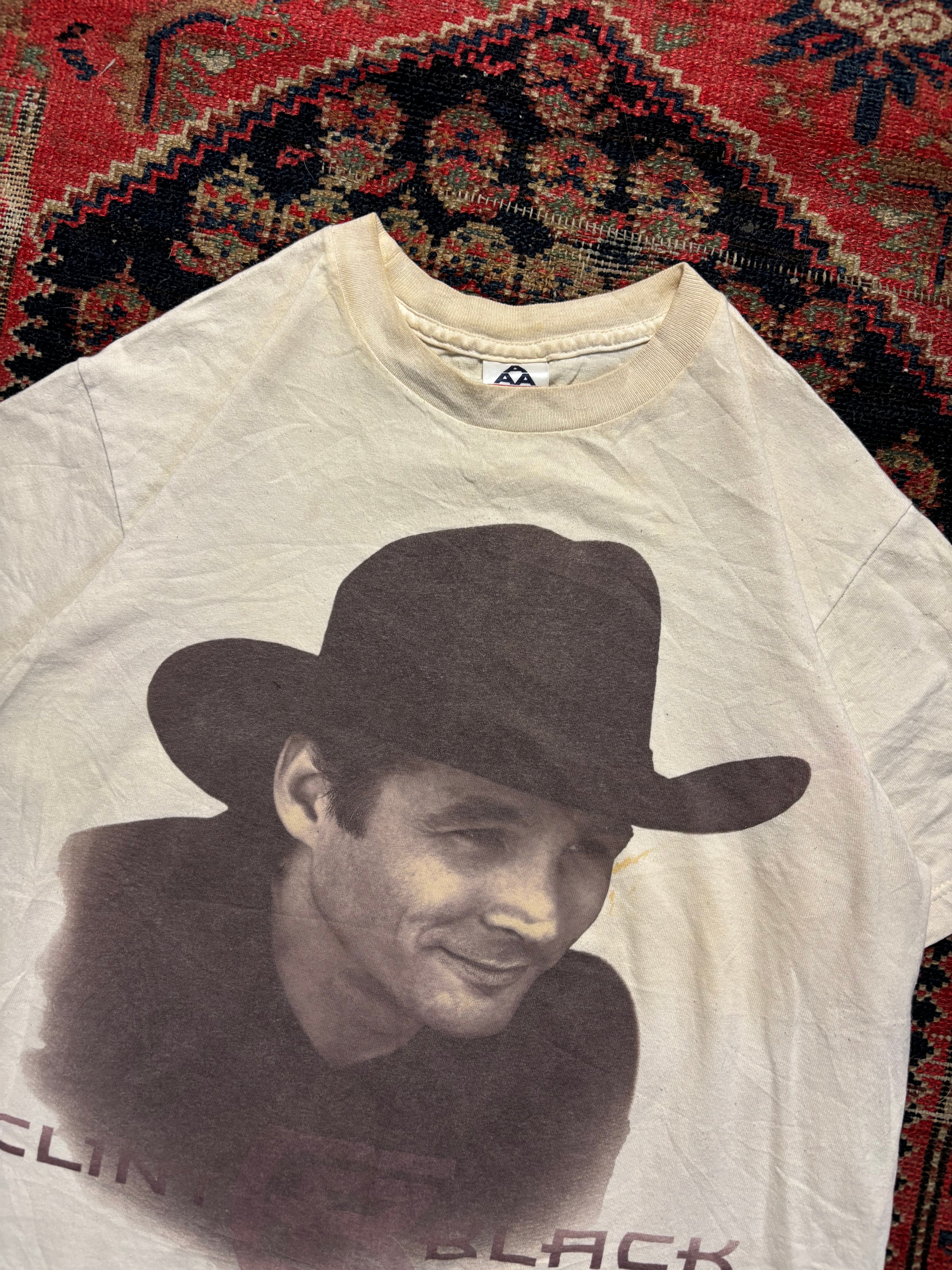 VINTAGE 1999 CLINT BLACK TEE SIZE MEDIUM