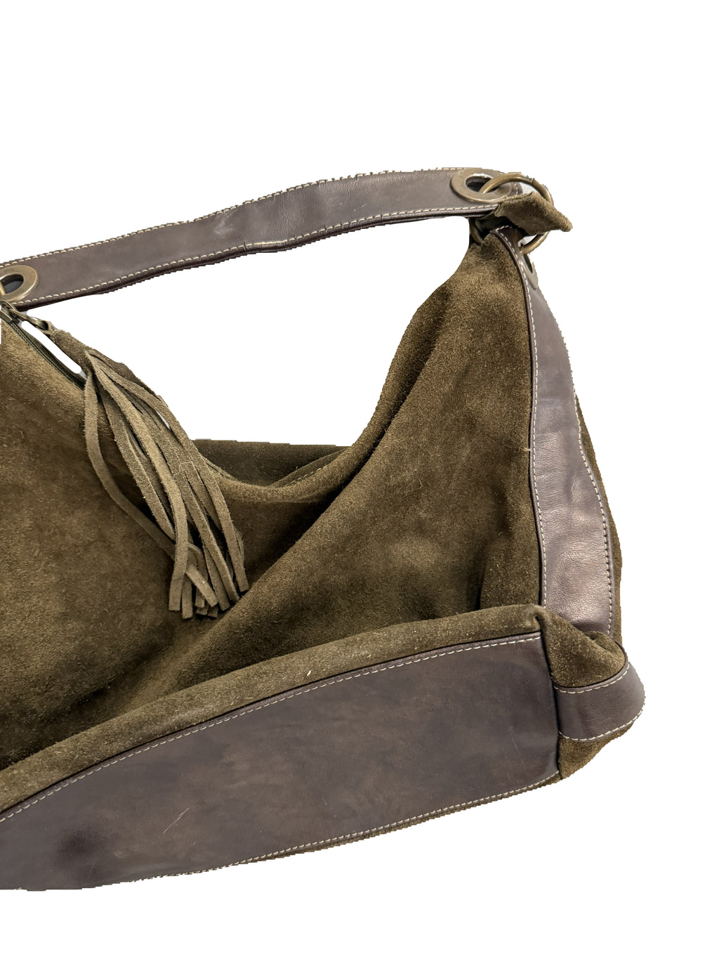Vintage Suede Hobo Bag