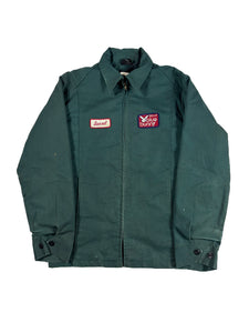 VINTAGE INSULATED GREEN WORK JACKET SIZE MEDIUM-LONG