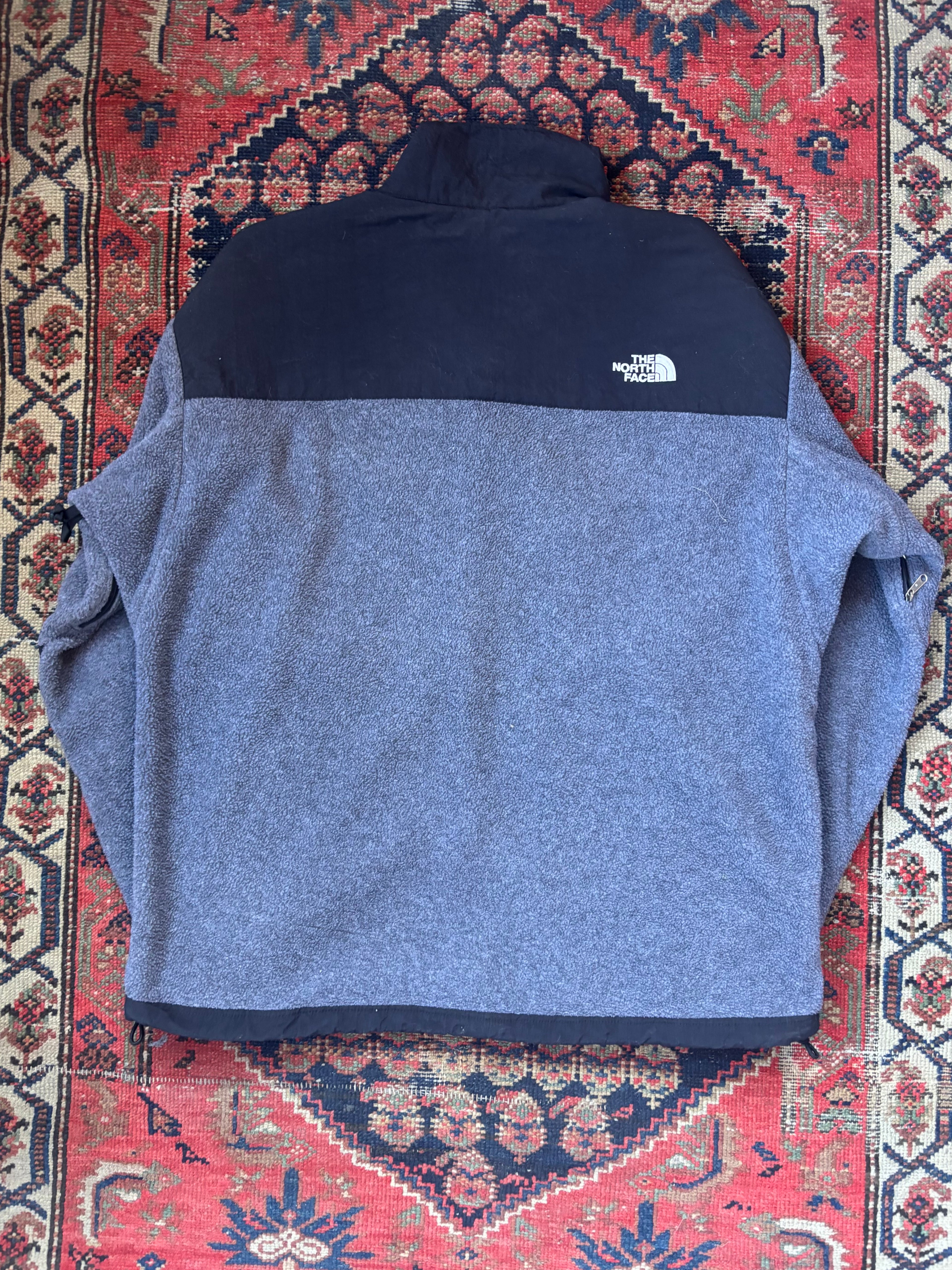 VINTAGE BLACK & GREY THE NORTH FACE DENALI FLEECE SIZE XL