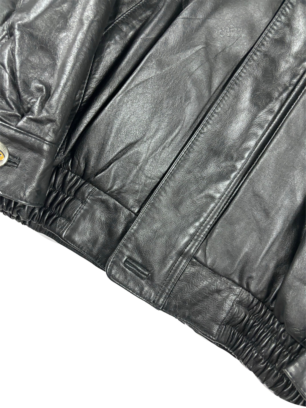 VINTAGE BLACK LEATHER STARTREK 30 YEAR ANNIVERSARY JACKET SIZE LARGE
