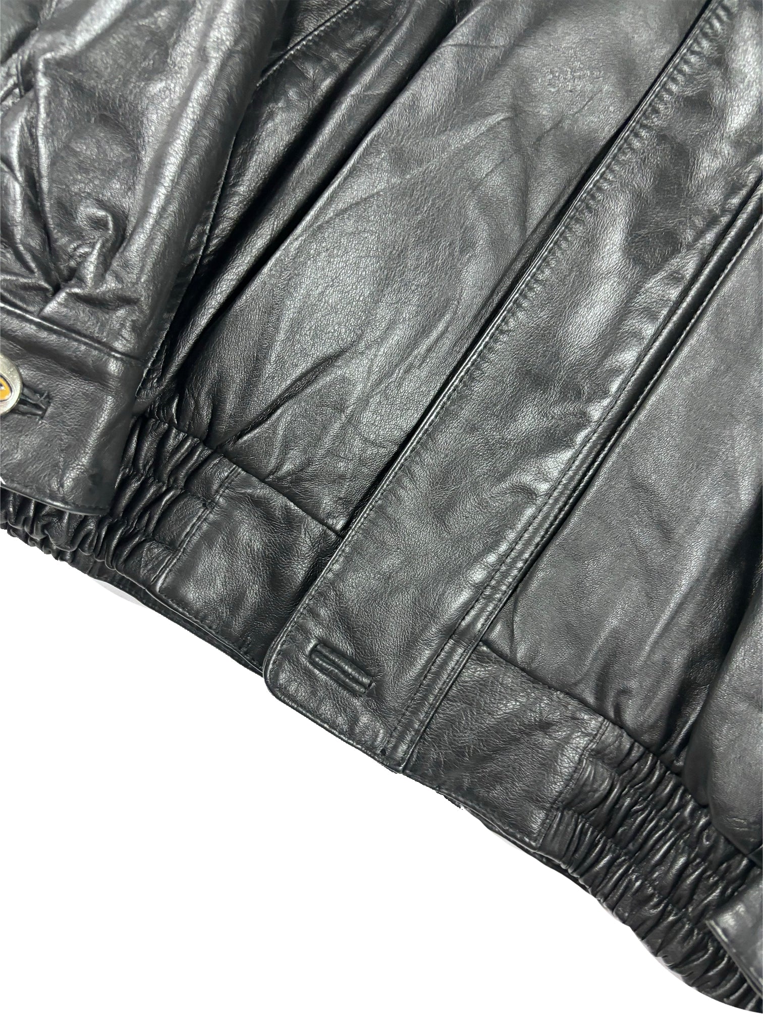 VINTAGE BLACK LEATHER STARTREK 30 YEAR ANNIVERSARY JACKET SIZE LARGE