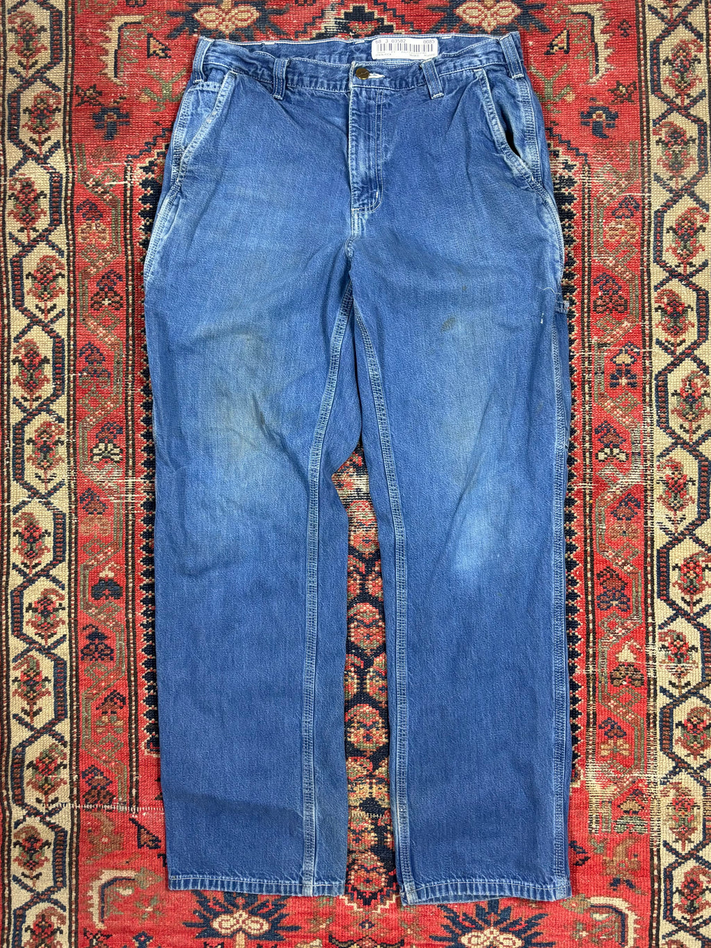 DARK WASH CARHARTT CARPENTER PANTS W/32