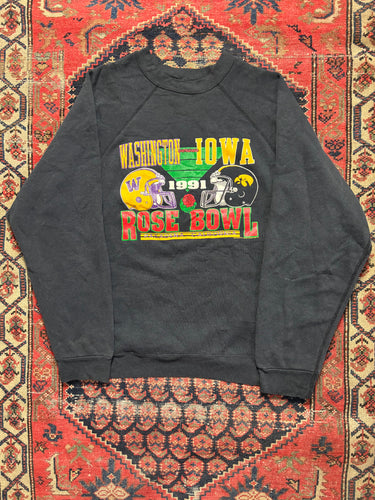 VINTAGE BLACK ROSE BOWL 1991 CREWNECK SIZE M-L