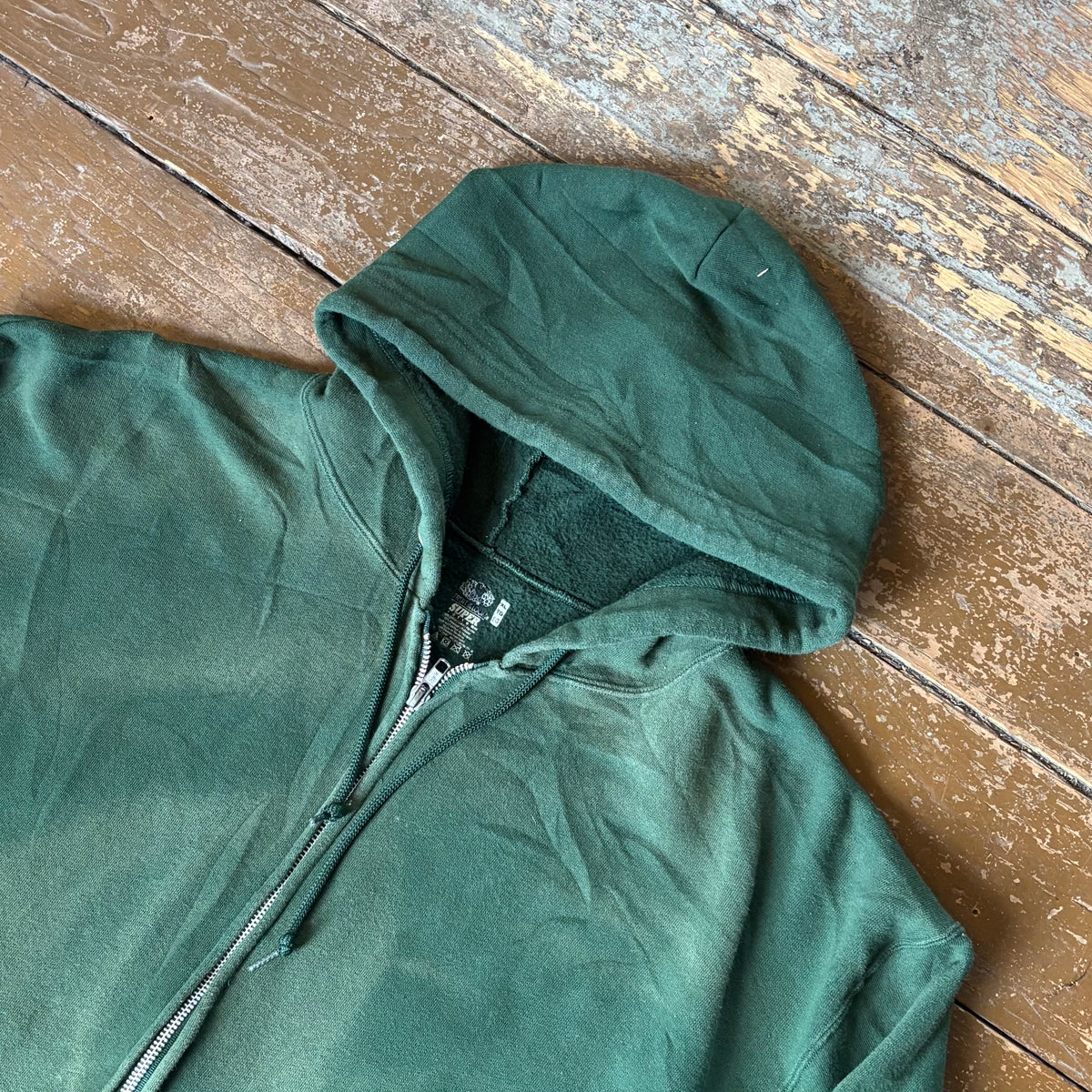 Vintage Faded Zip-Up Hoodie Size - L/XL