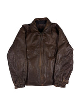 Load image into Gallery viewer, VINTAGE FADED ST JOHNS BAY LEATHER JACKET SIZE MEDIUM