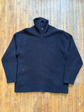 Vintage Wool Full-Zip Sweater