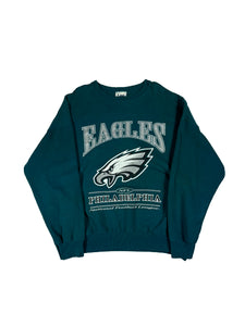 VINTAGE DARK TEAL EAGLES CREWNECK SIZE XXL