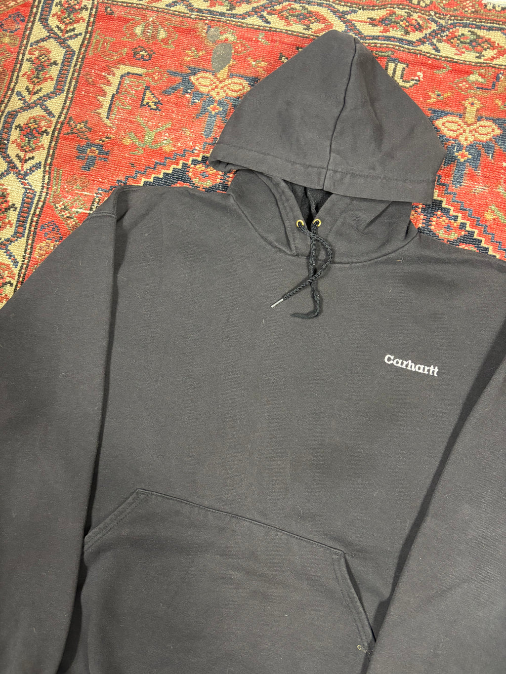 VINTAGE BLACK CARHARTT HOODIE SIZE XL