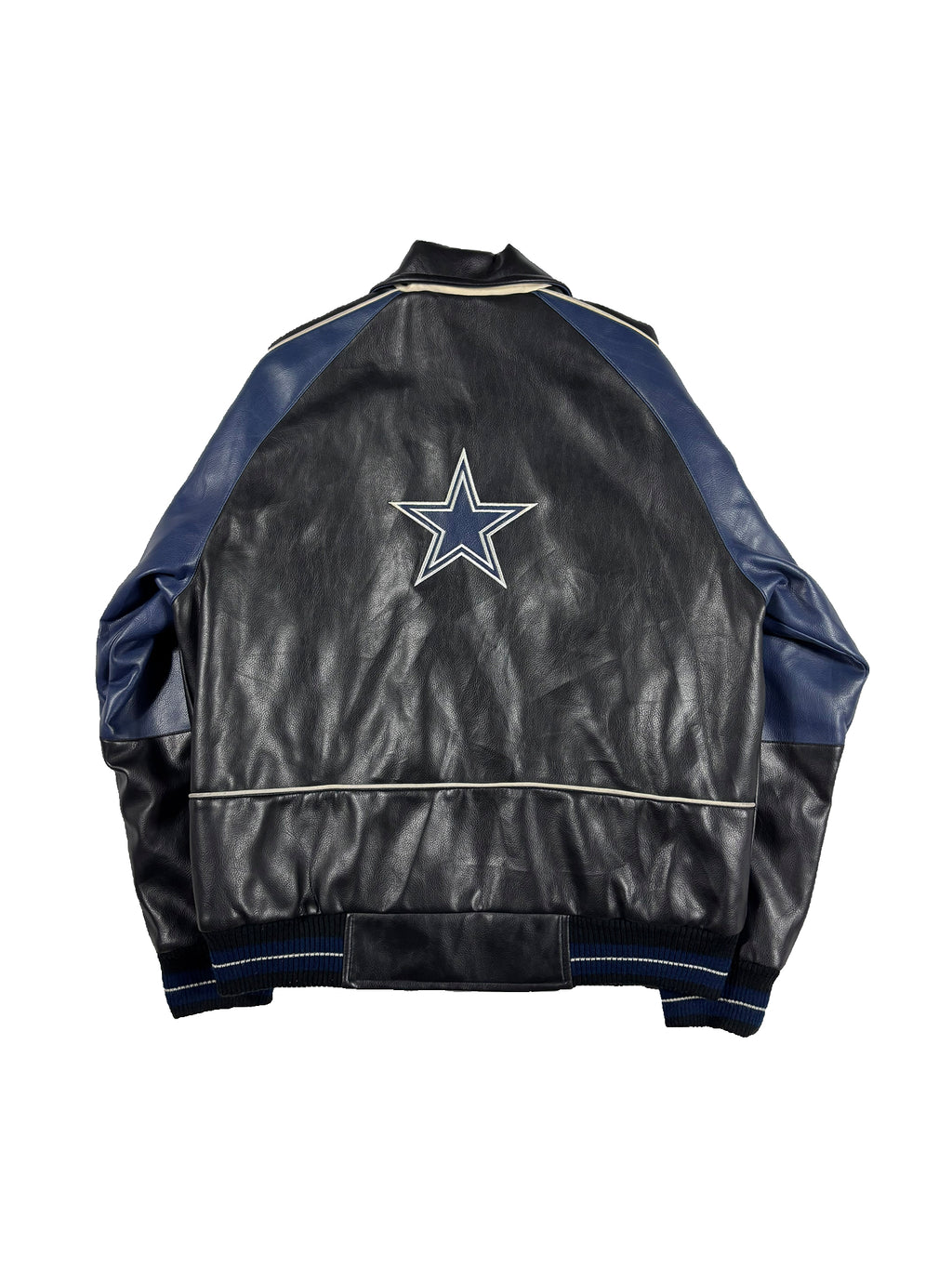 VINTAGE DALLAS COWBOYS LEATHER JACKET SIZE MEDIUM