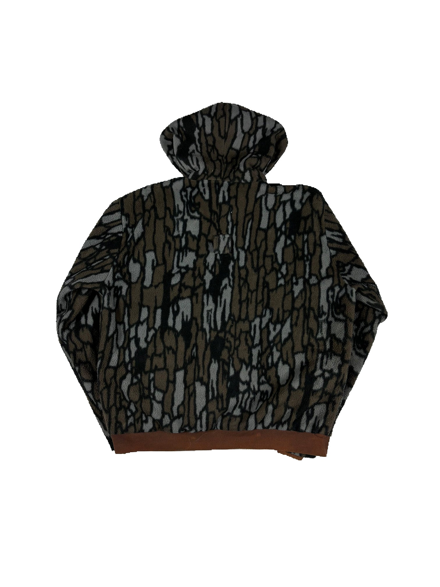 VINTAGE INSULATED CAMO FLEECE QUARTER ZIP SIZE MEDIUM