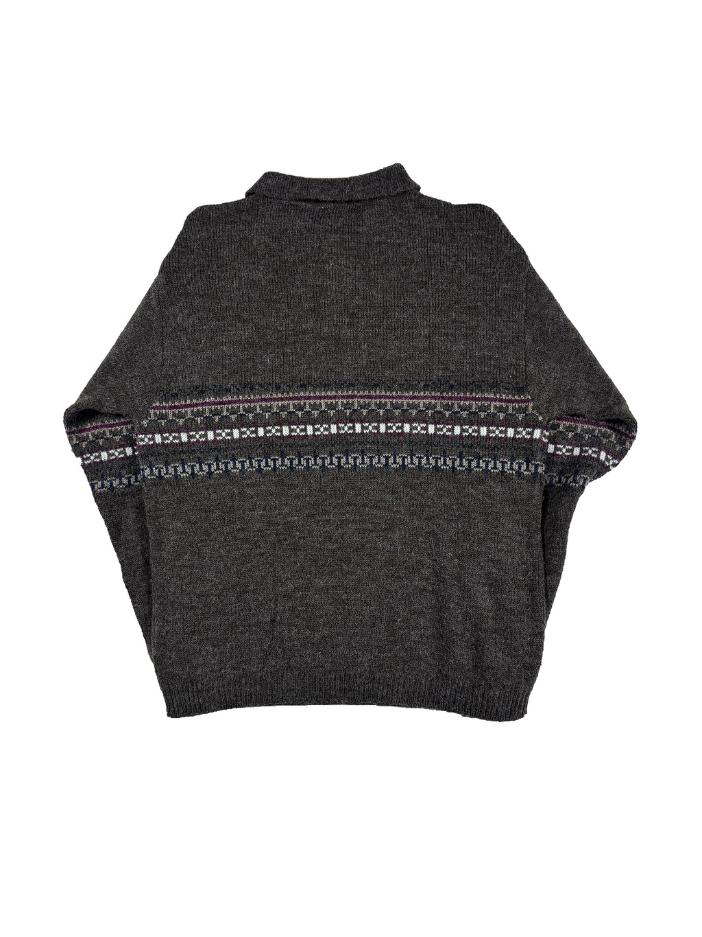 VINTAGE COLLARD KNIT SWEATER SIZE SMALL