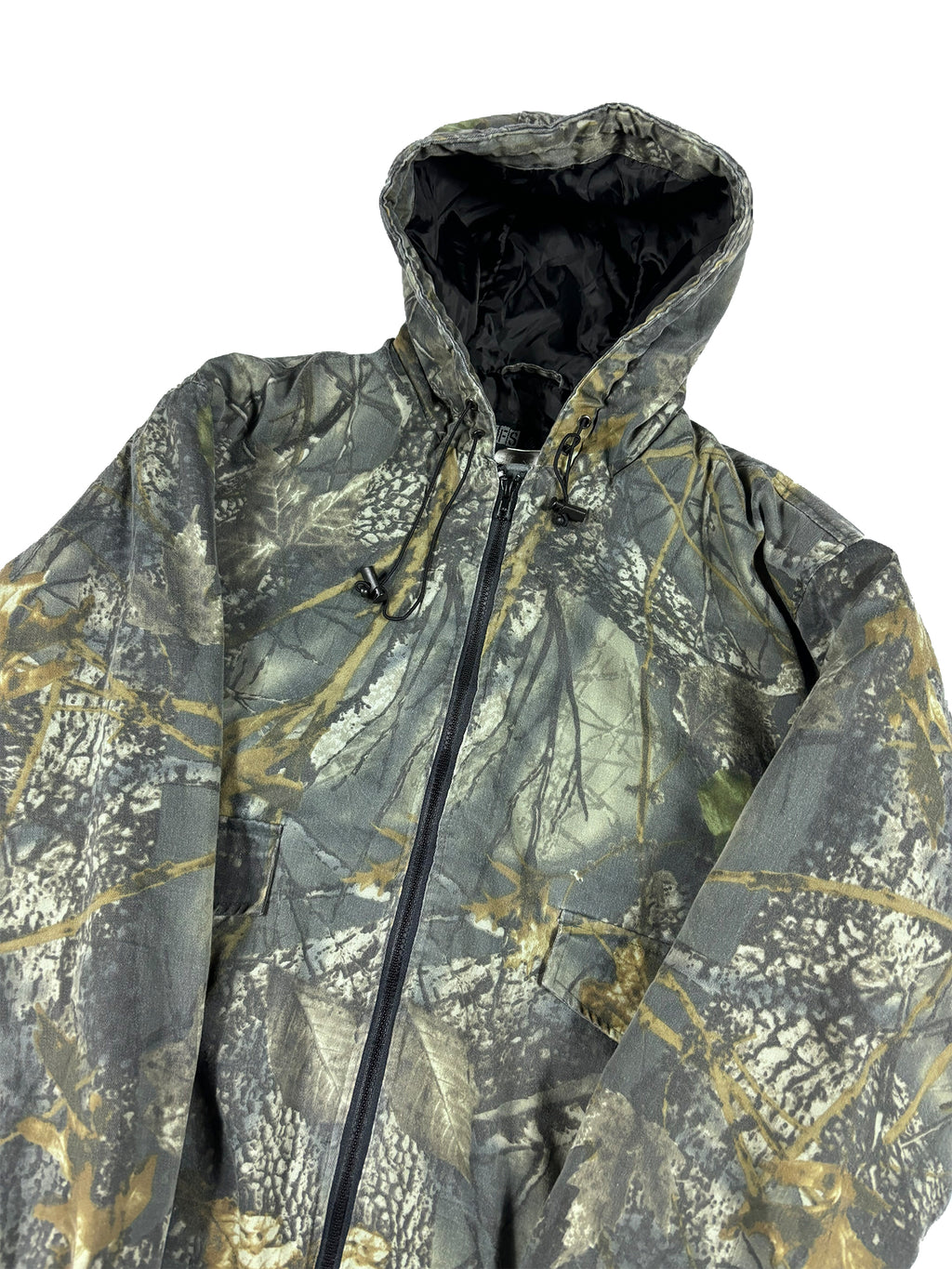 VINTAGE REALTREE HOODED BOMBER STYLE JACKET SIZE XL