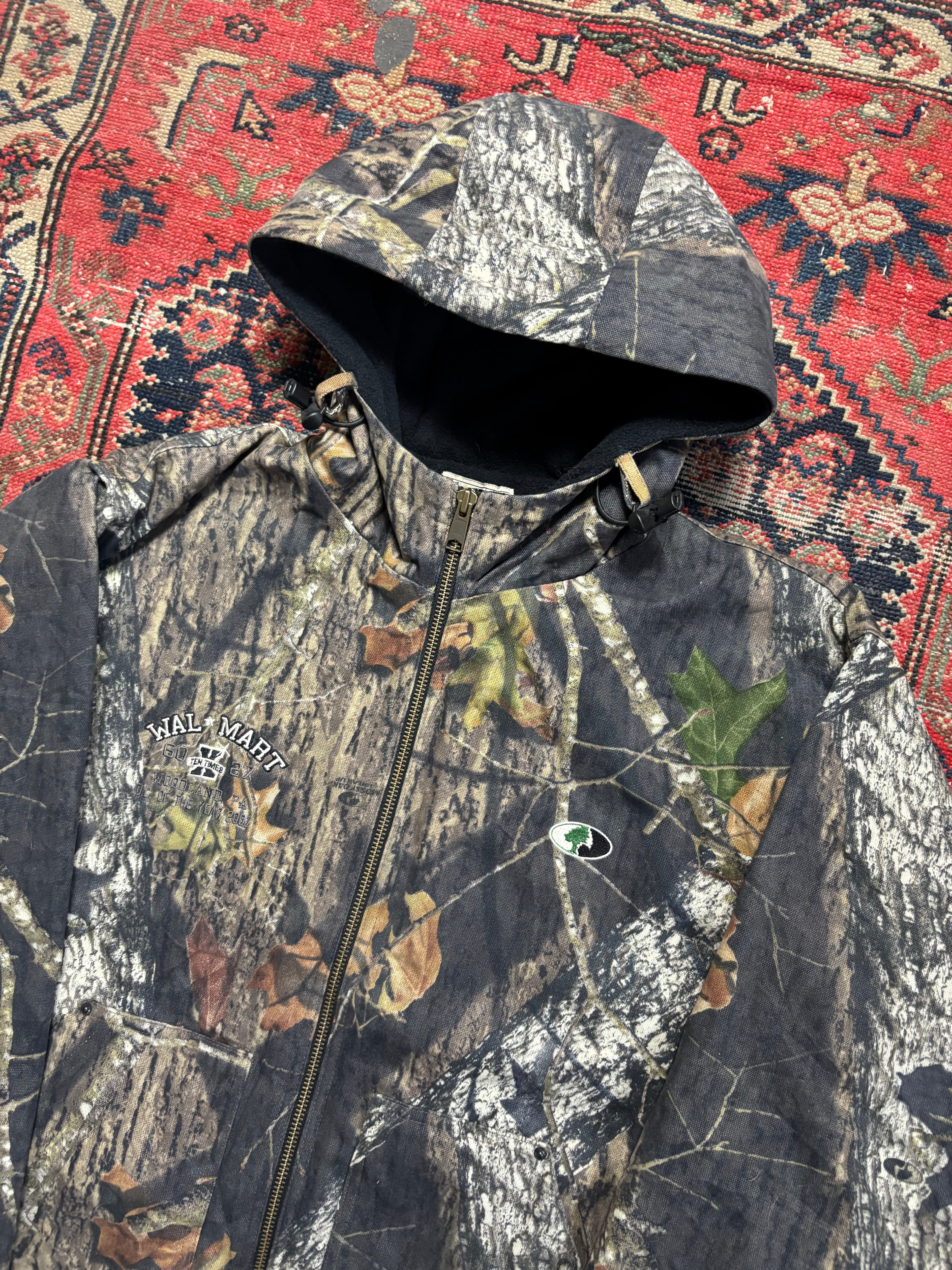 VINTAGE FLEECE LINED REALTREE MOSSY OAK “WAL-MART” JACKET SIZE LARGE