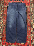 VINTAGE DARK NAVY CARHARTT CARPENTER PANTS W/34