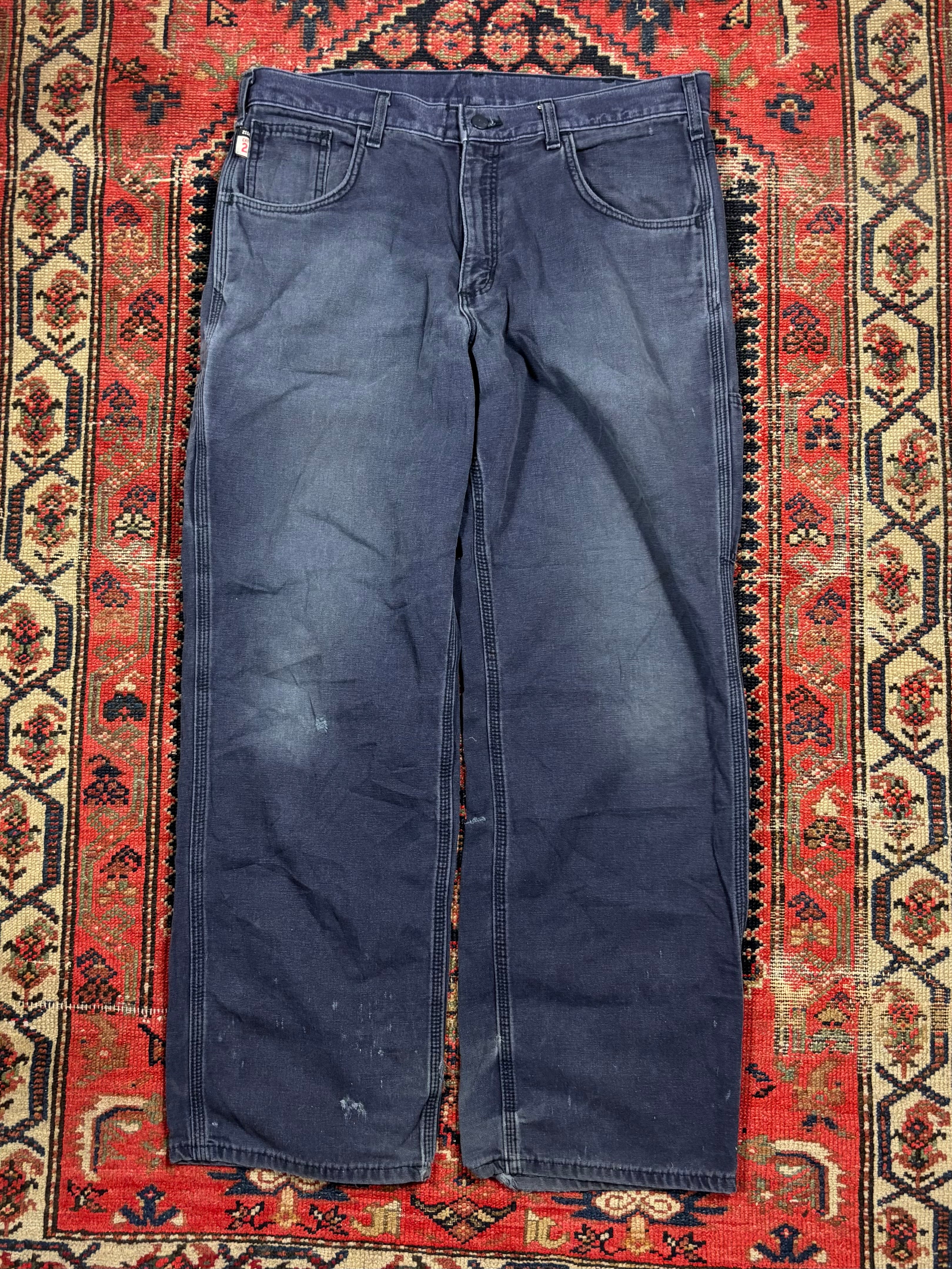 VINTAGE DARK NAVY CARHARTT CARPENTER PANTS W/34