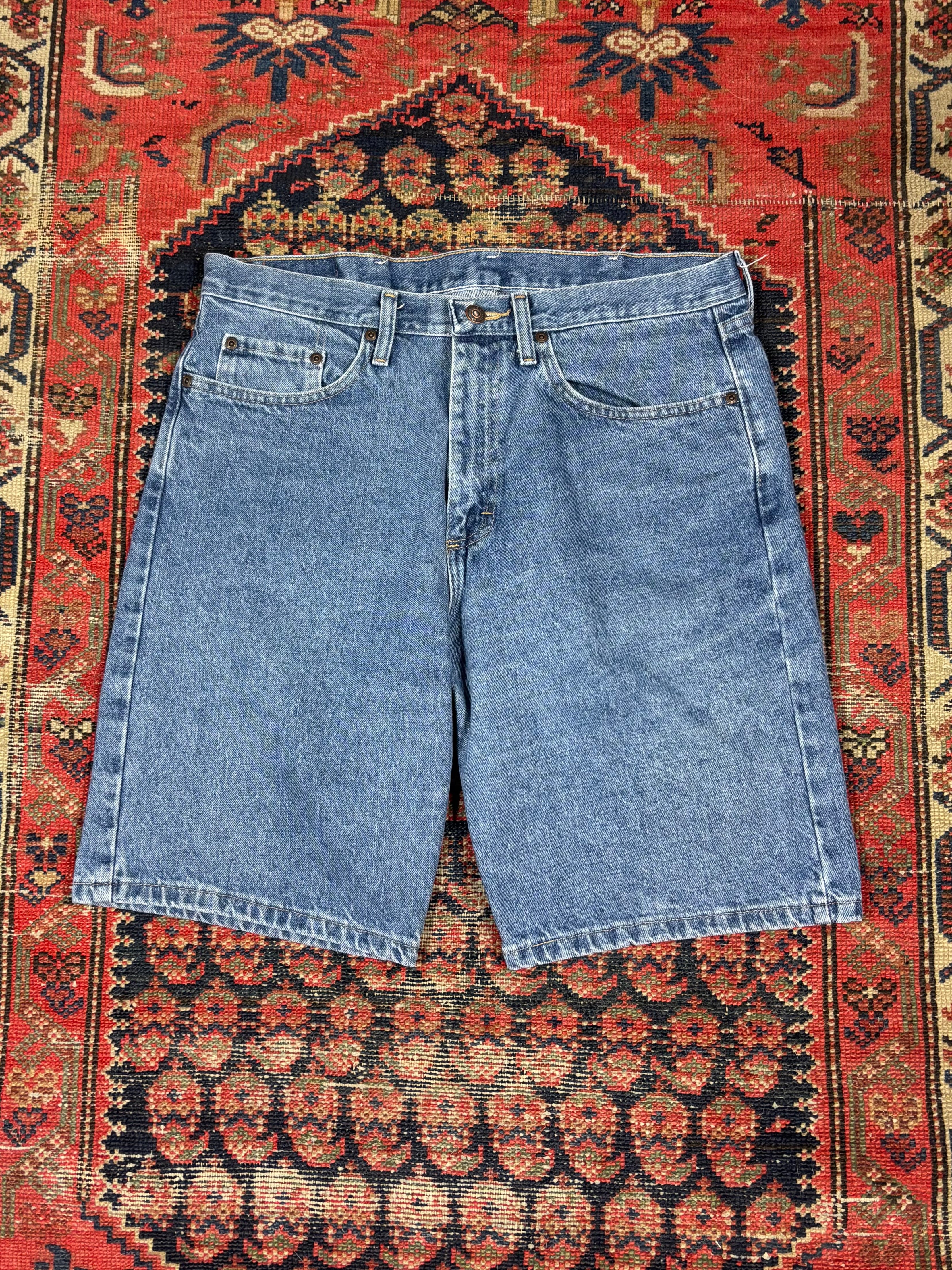 VINTAGE WRANGLER BAGGIE JORTS W/34