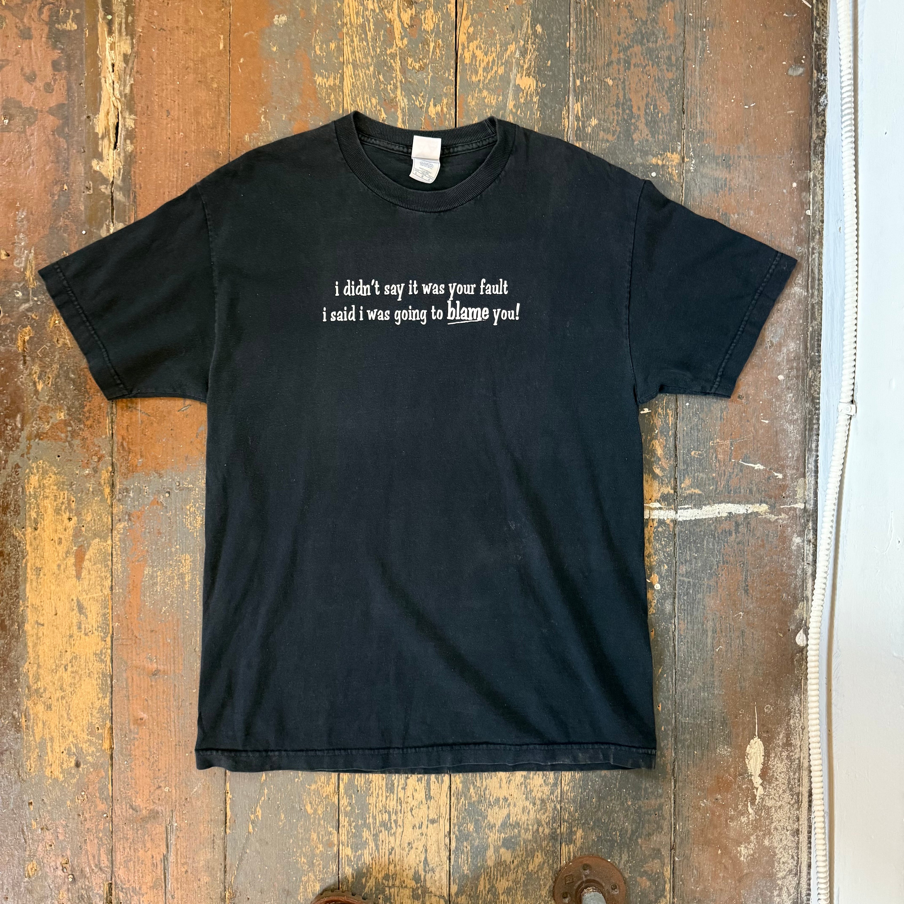 Vintage Phrase T-Shirt - Size Large