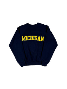 VINTAGE NAVY MICHIGAN CREWNECK SIZE LARGE