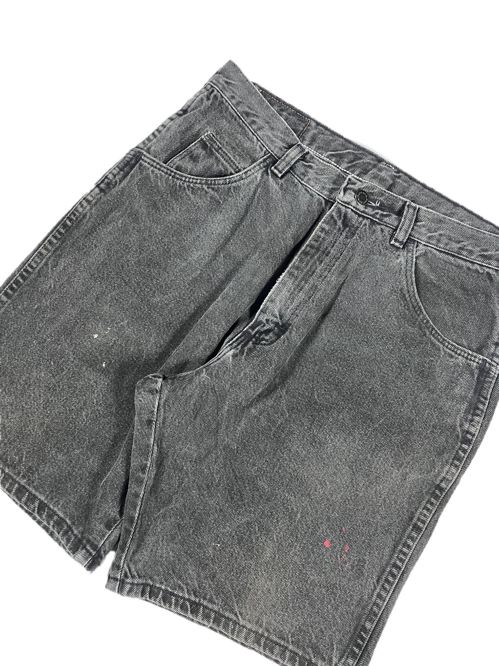 VINTAGE FADED BLACK WRANGLER JORTS W/32
