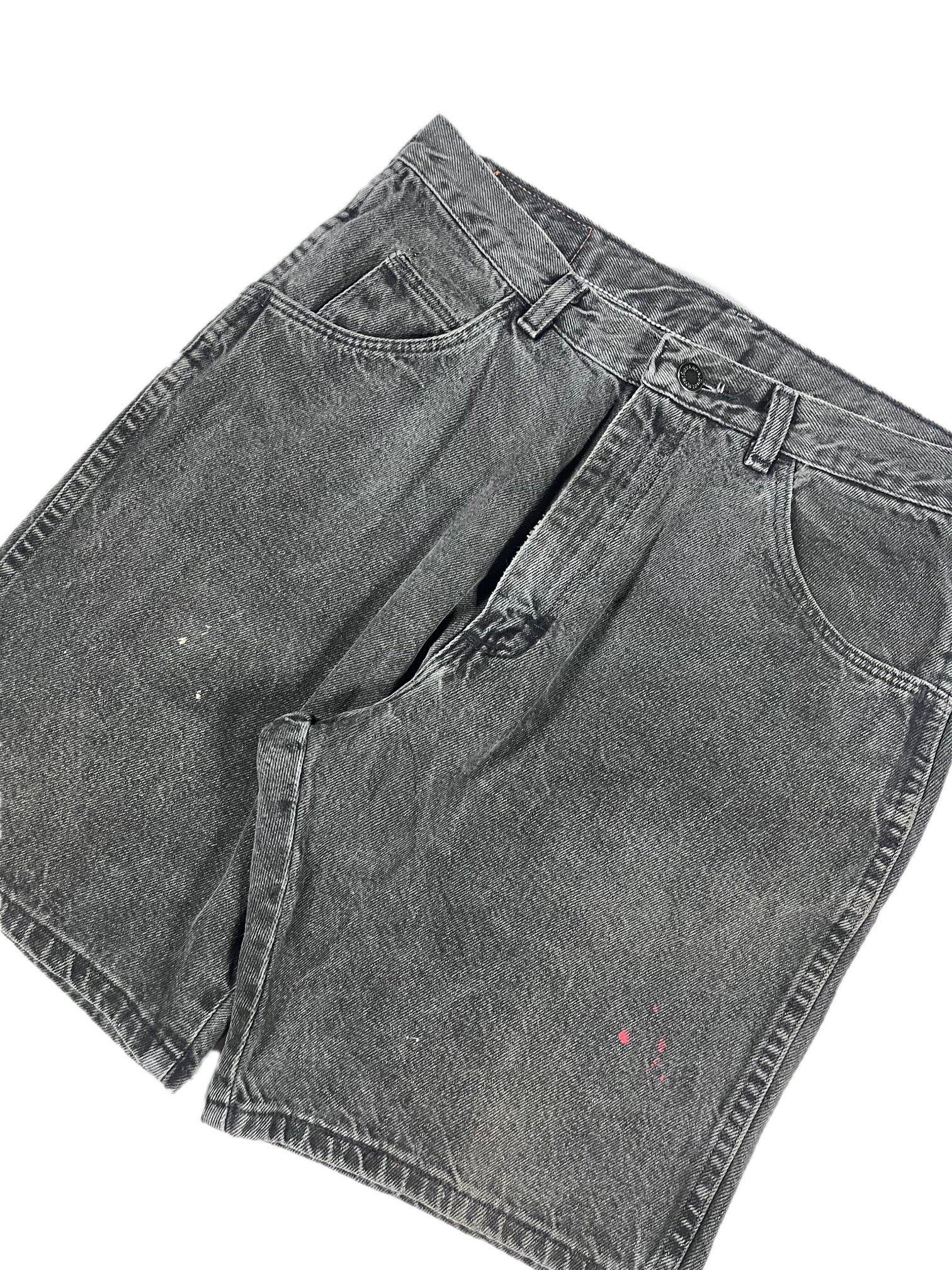 VINTAGE FADED BLACK WRANGLER JORTS W/32