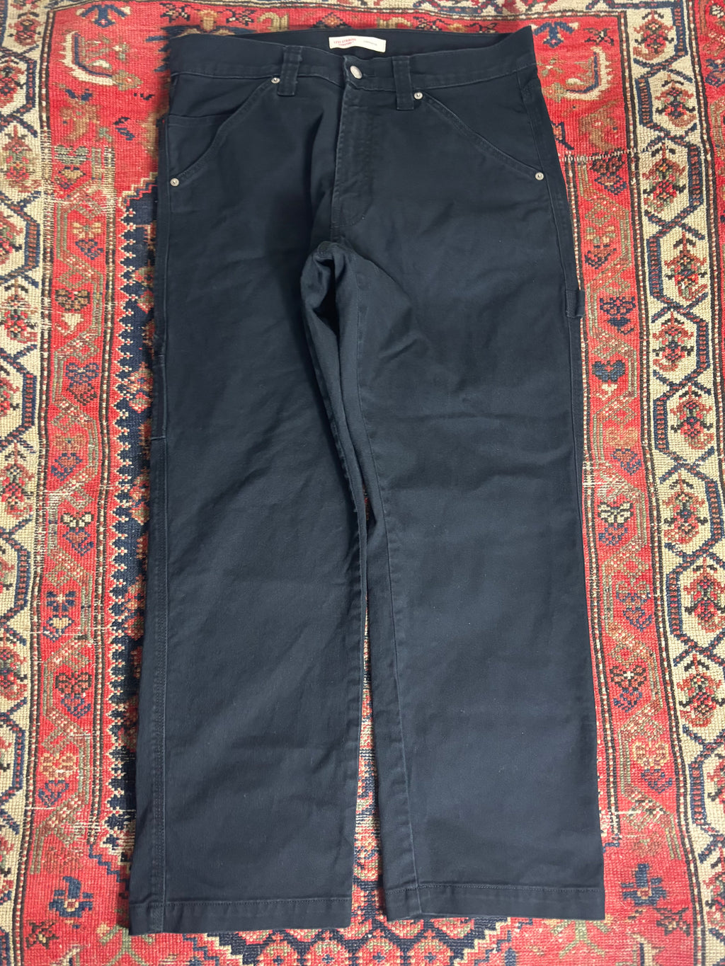 VINTAGE BLACK LEVIS CARPENTER TROUSERS W/ 34